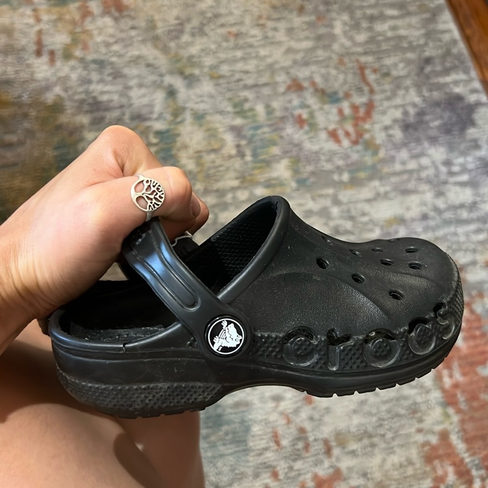 Kids Black Crocs